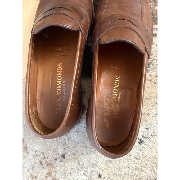ALLEN EDMONDS Brown Leather Randolph Penny Loafer Size 8.5 main image 5